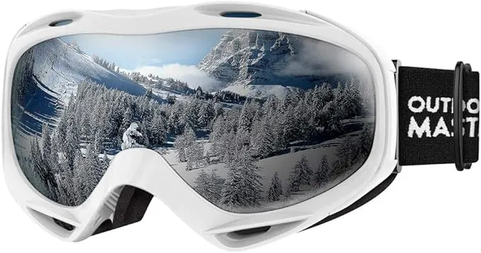 OutdoorMaster OTG Ski Goggles Over Glasses Ski Snowboard Goggles for Men Women