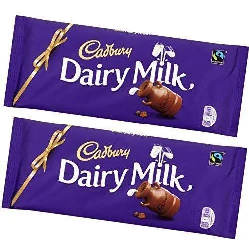 Cadbury Dairy Milk Bar - 360g (Pack of 2)