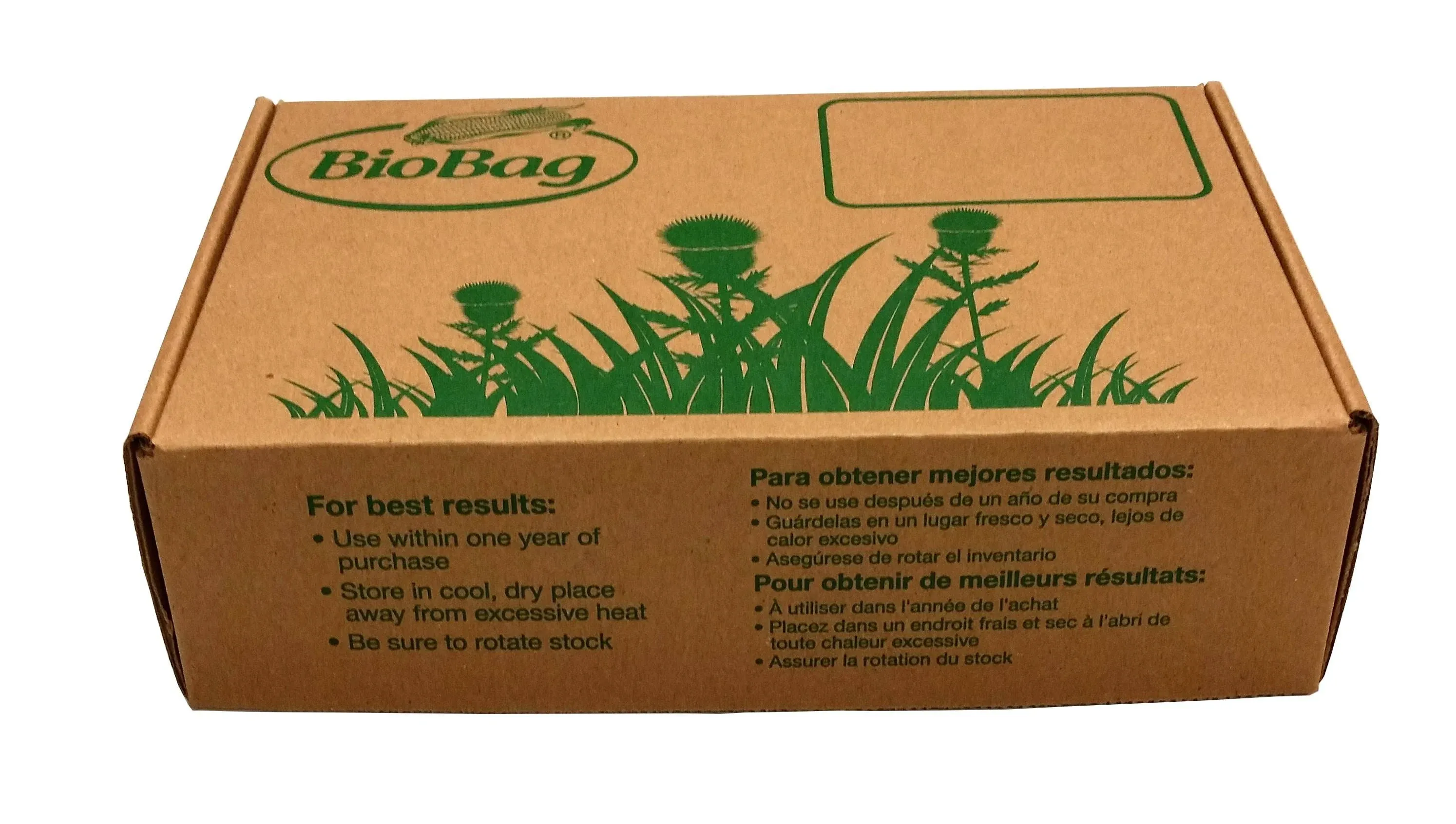 BioBag Food Scrap Bags Small 3 Gallon Compostable 100 Bags