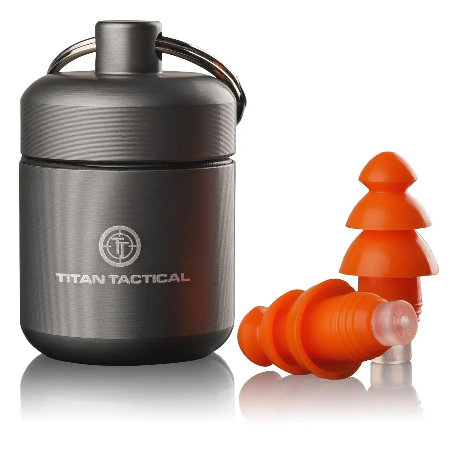 Titan Tactical 29NRR Reusable Shooting Ear Plugs w/ Removable Noise Filter + ...