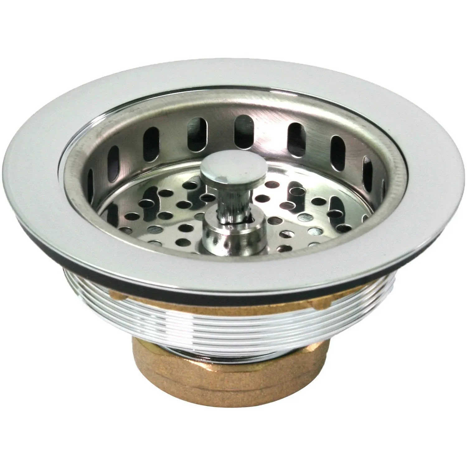 Everflow Heavy Duty Sink Strainer with Chrome Plated Solid Brass Body