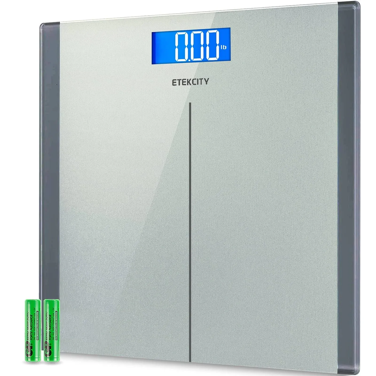 Etekcity Digital Body Weight Bathroom Scale with Step-On Technology, 400 lb, Silver