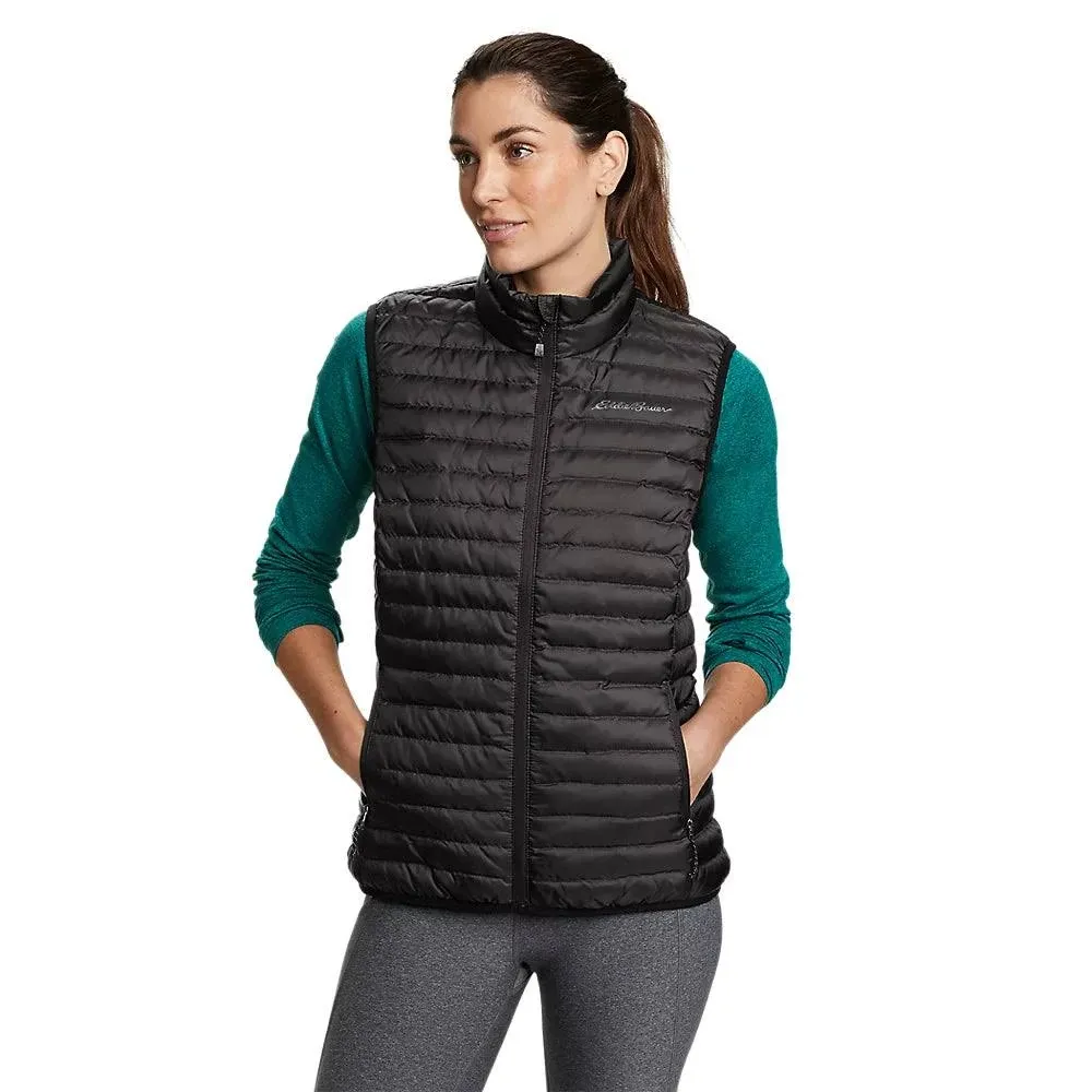 Eddie Bauer Women's Microlight Down Vest - Black - Medium