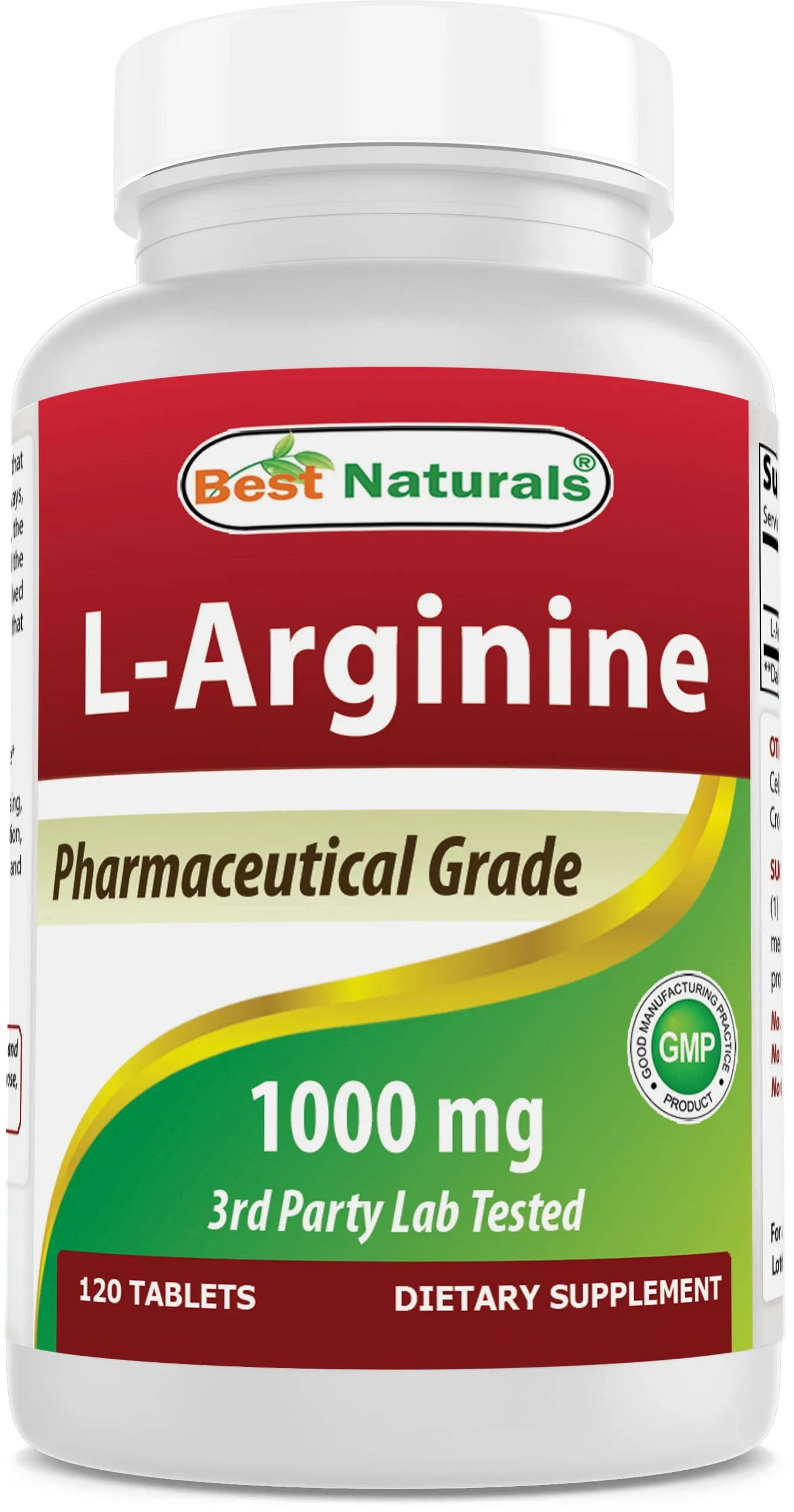 Best Naturals L-Arginine 1000 mg 120 Tablets