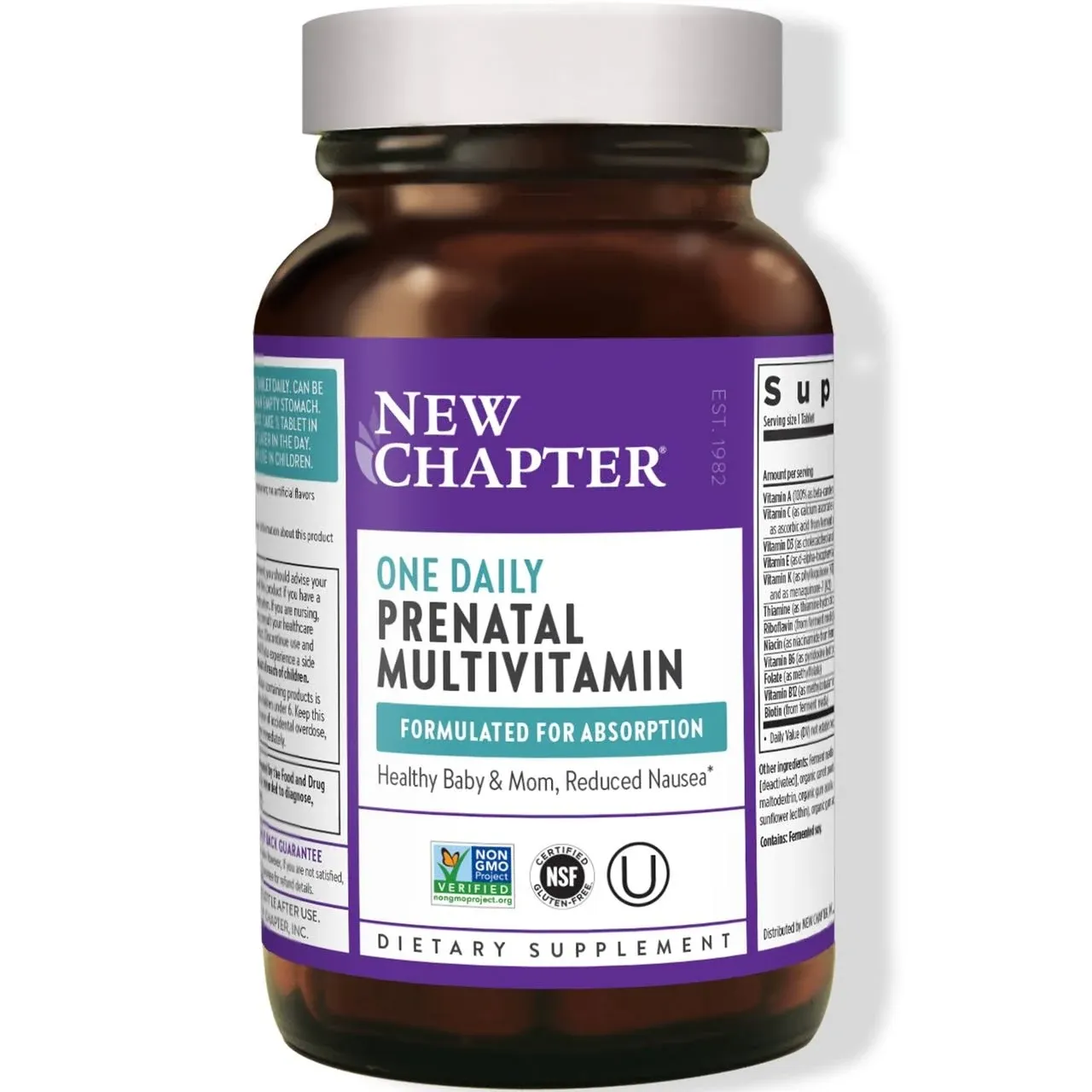 New Chapter One Daily Prenatal Multivitamin - 60 Tablets