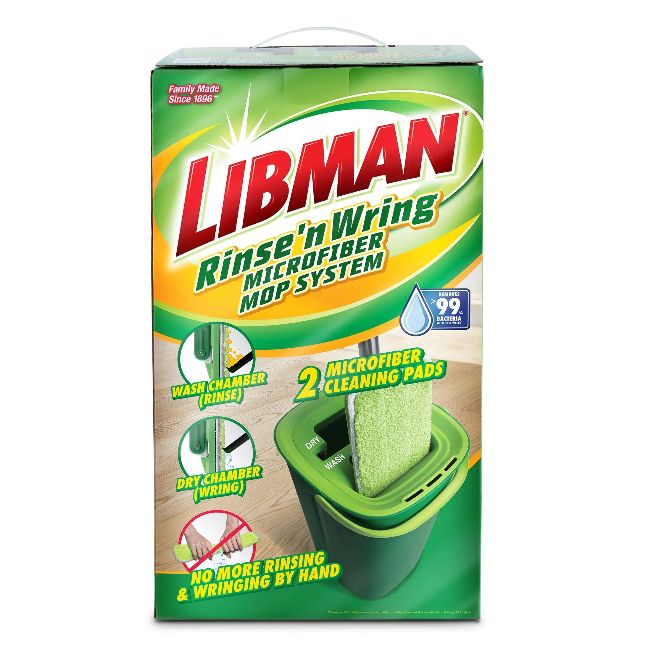 Libman Rinse 'N Wring Microfiber Mop System