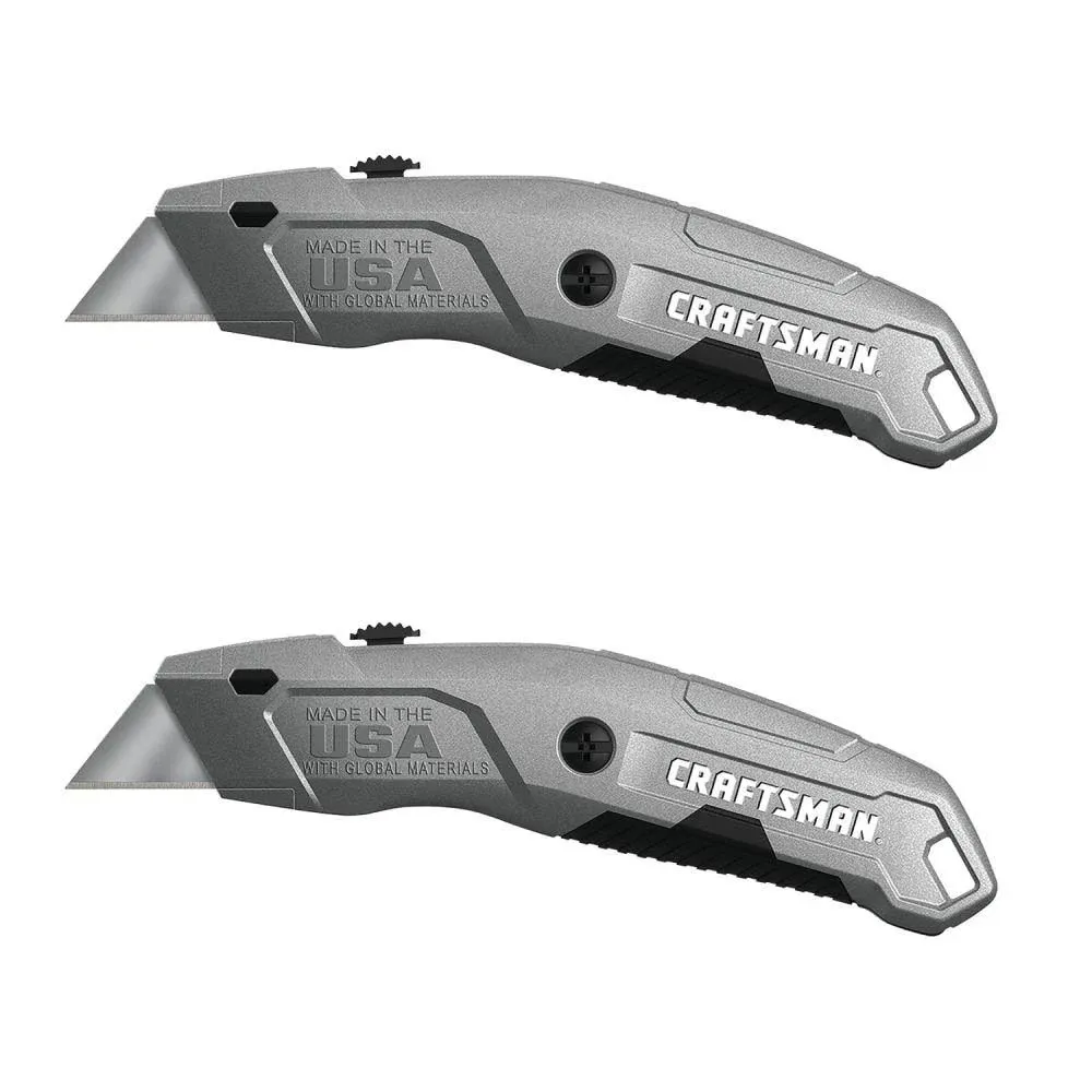 Craftsman Quick Change 6-Blade Retractable Utility Knife with on Tool Blade ...