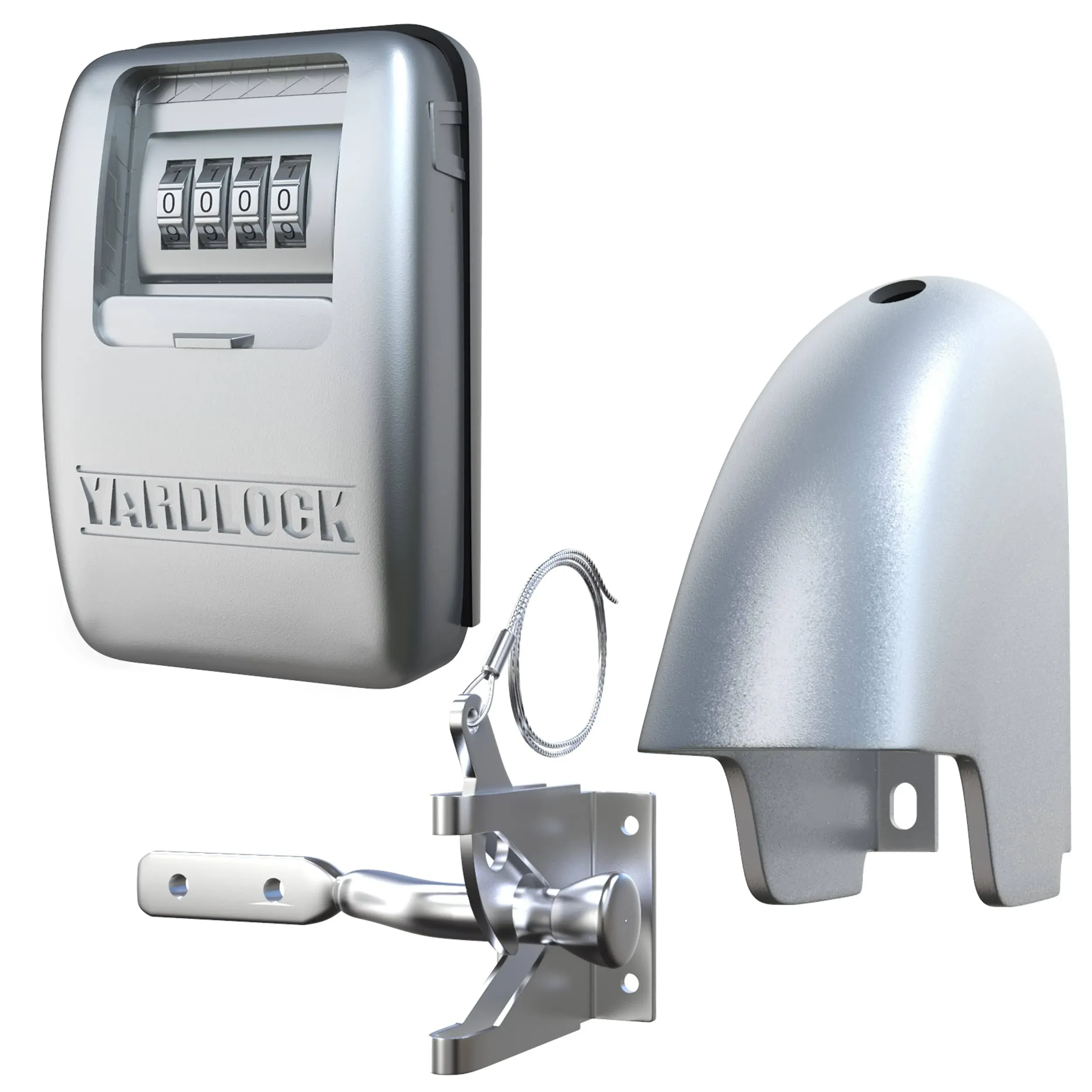 Yardlock Keyless Gate Lock XLS Kit, Silver