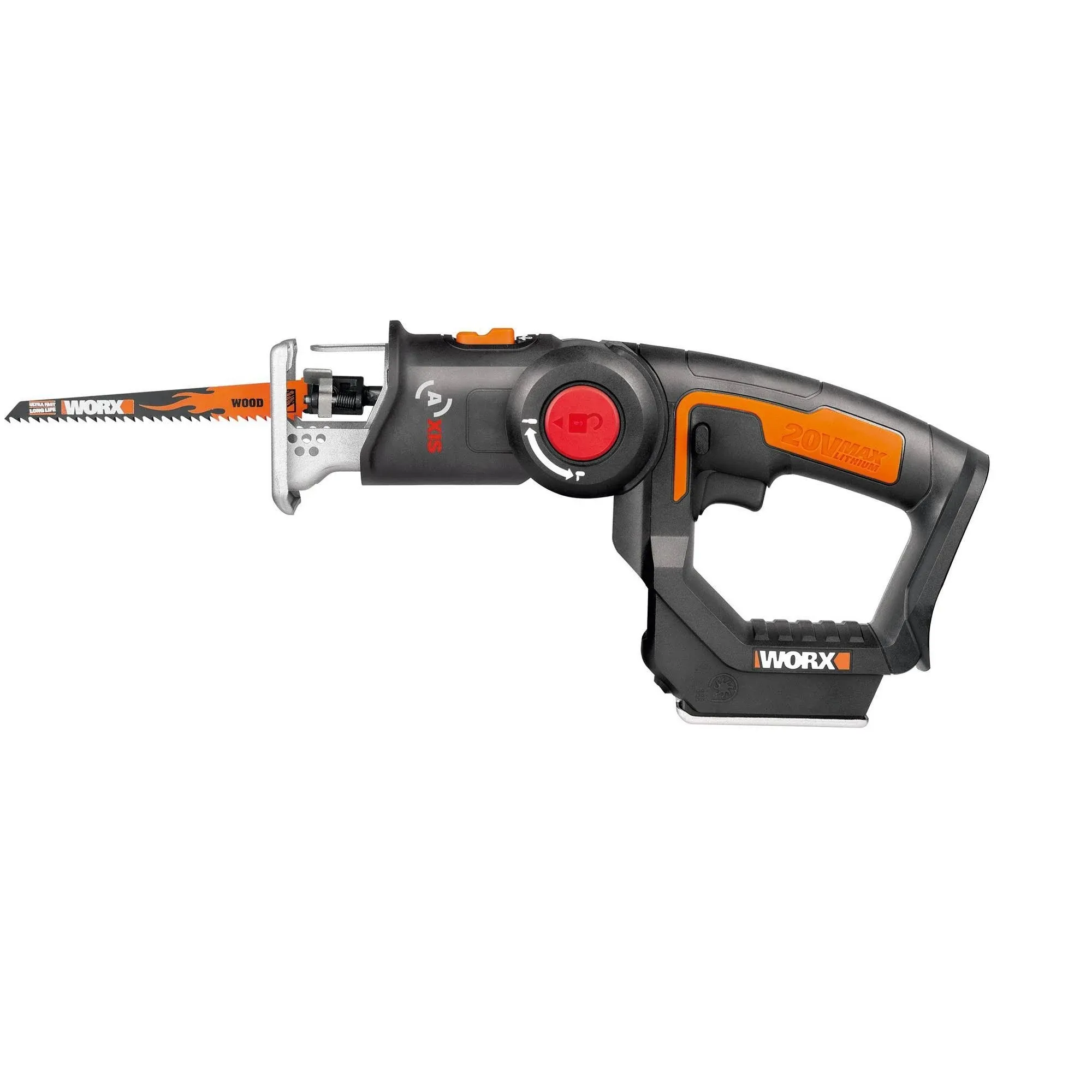 Worx WX550L.9 20V Axis 2-in-1 Reciprocating Saw and Jigsaw Tool Only