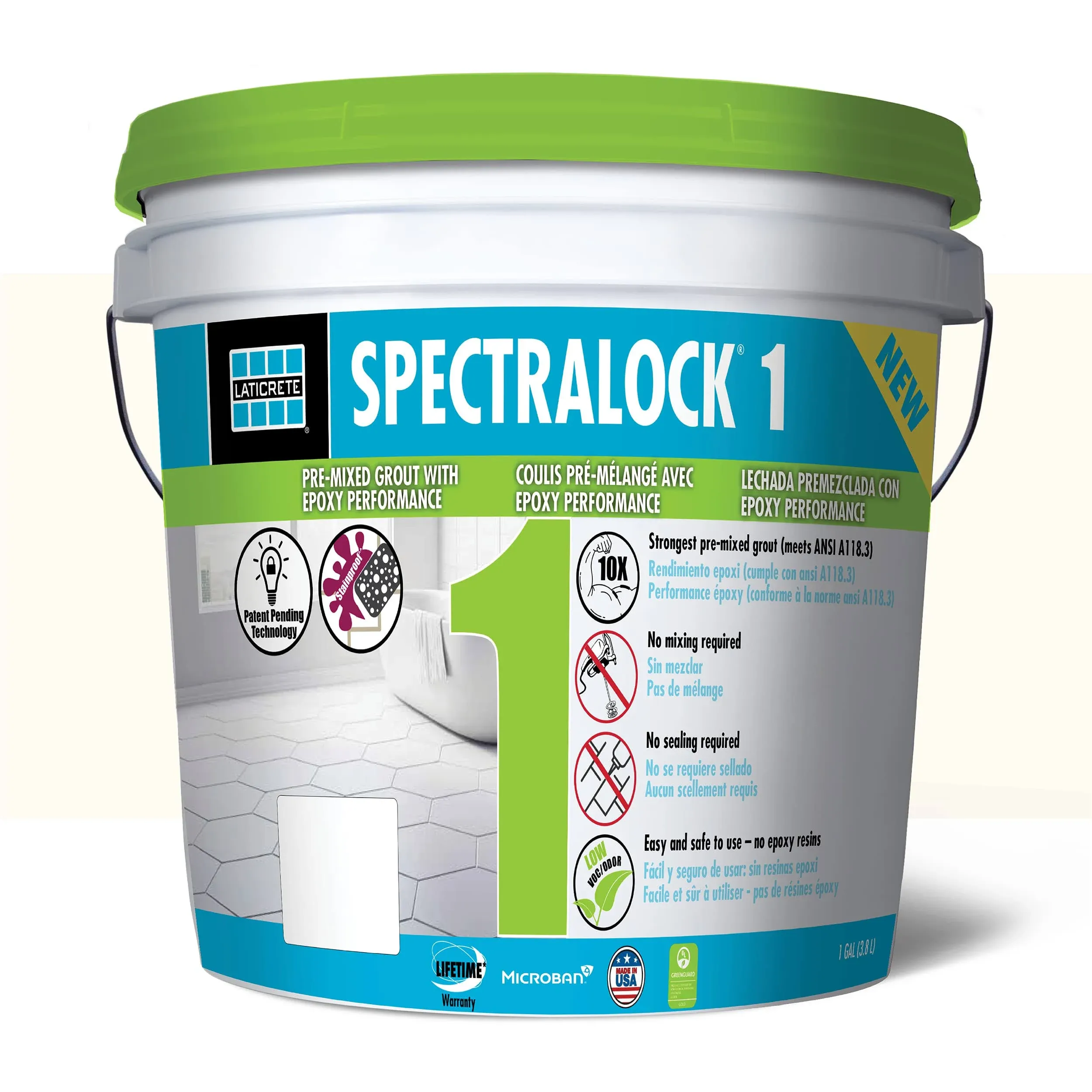 LATICRETE SPECTRALOCK? 1 Pre-Mixed Grout (#44 Bright White)