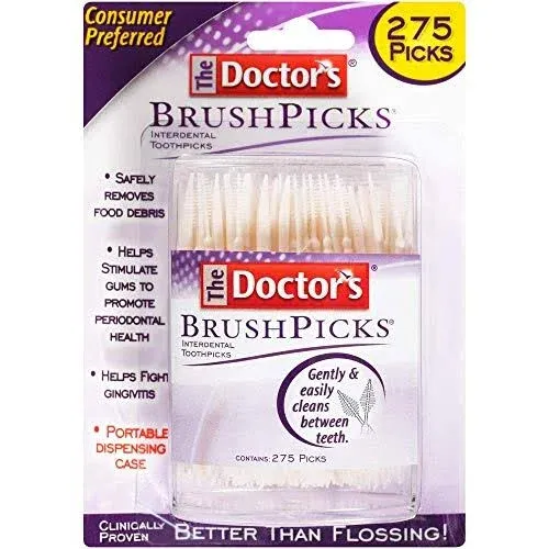 The Doctor's BrushPicks Interdental Toothpicks, 60 Picks