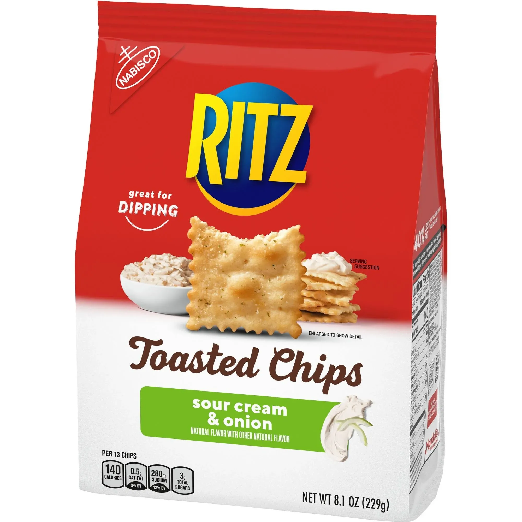 Ritz Toasted Chips - Sour Cream & Onion - 8.1oz