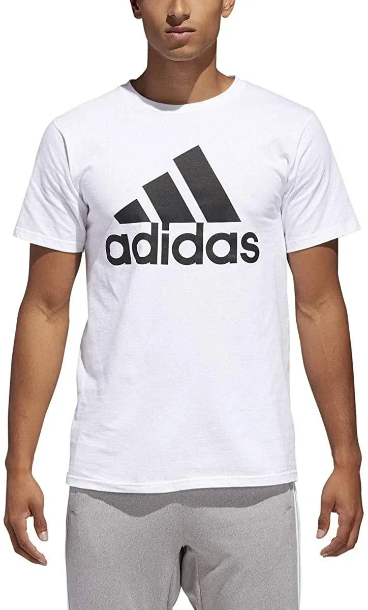 Adidas Men's Badge of Sport Classic T-Shirt, White/Black / M