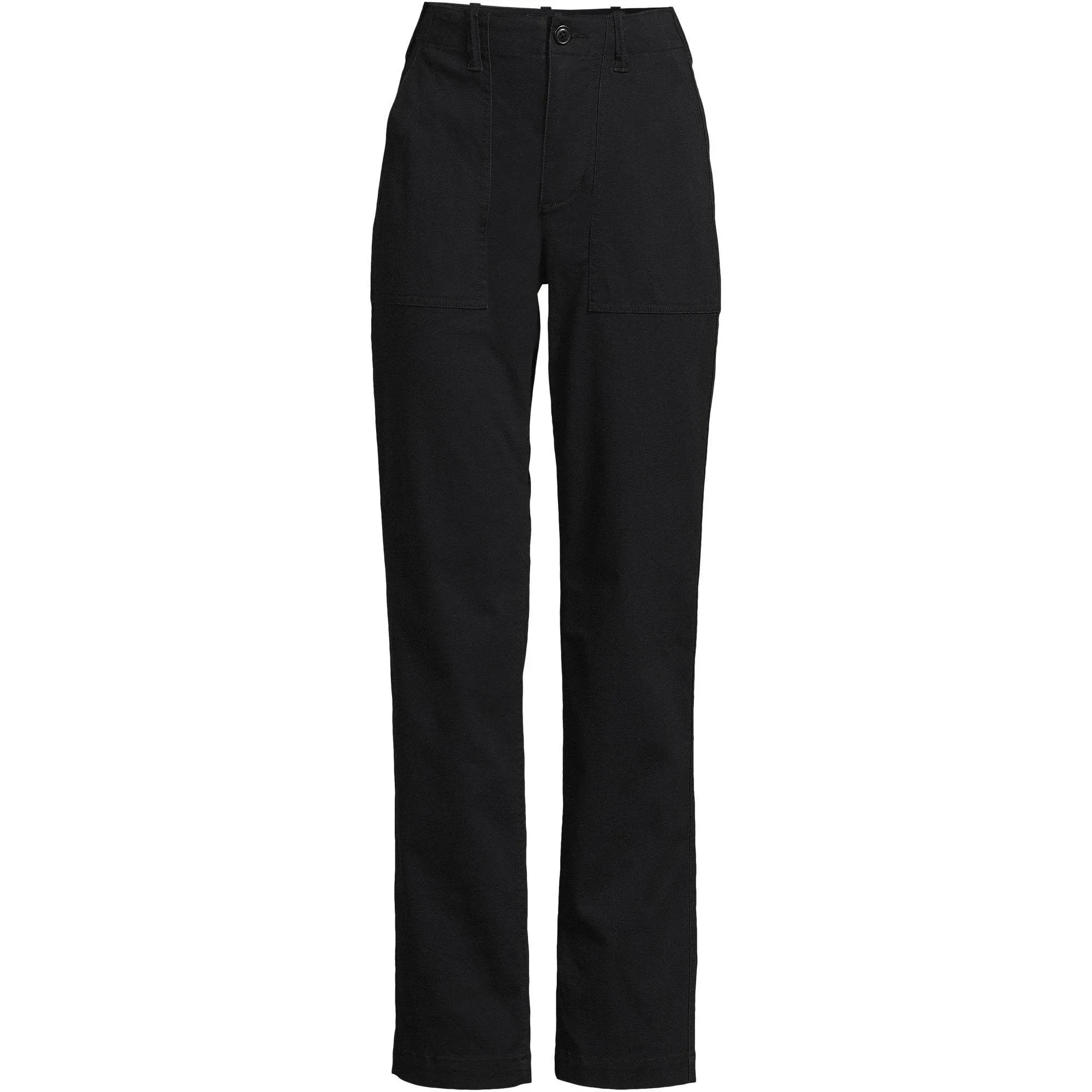 Lands' End Women's Petite High Rise Chino Utility Straight Leg Pants