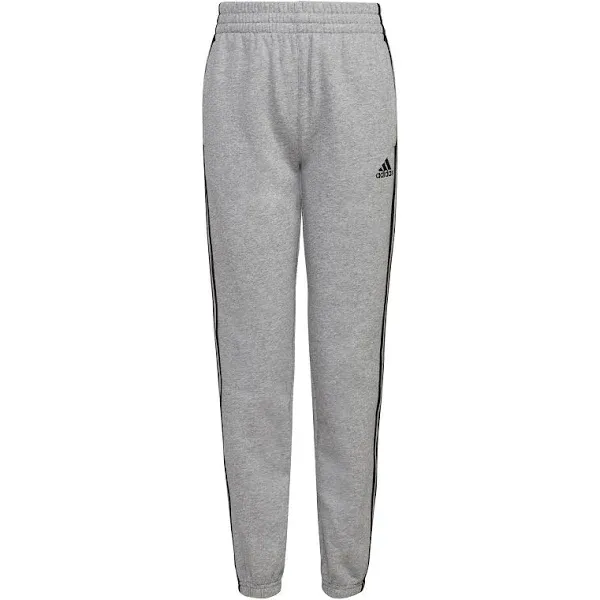 Adidas Boys' Essential 3-Stripe Fleece Joggers, XS, Medium Gray Heather