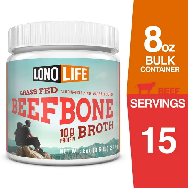 LonoLife Grass-Fed Beef Bone Broth Powder