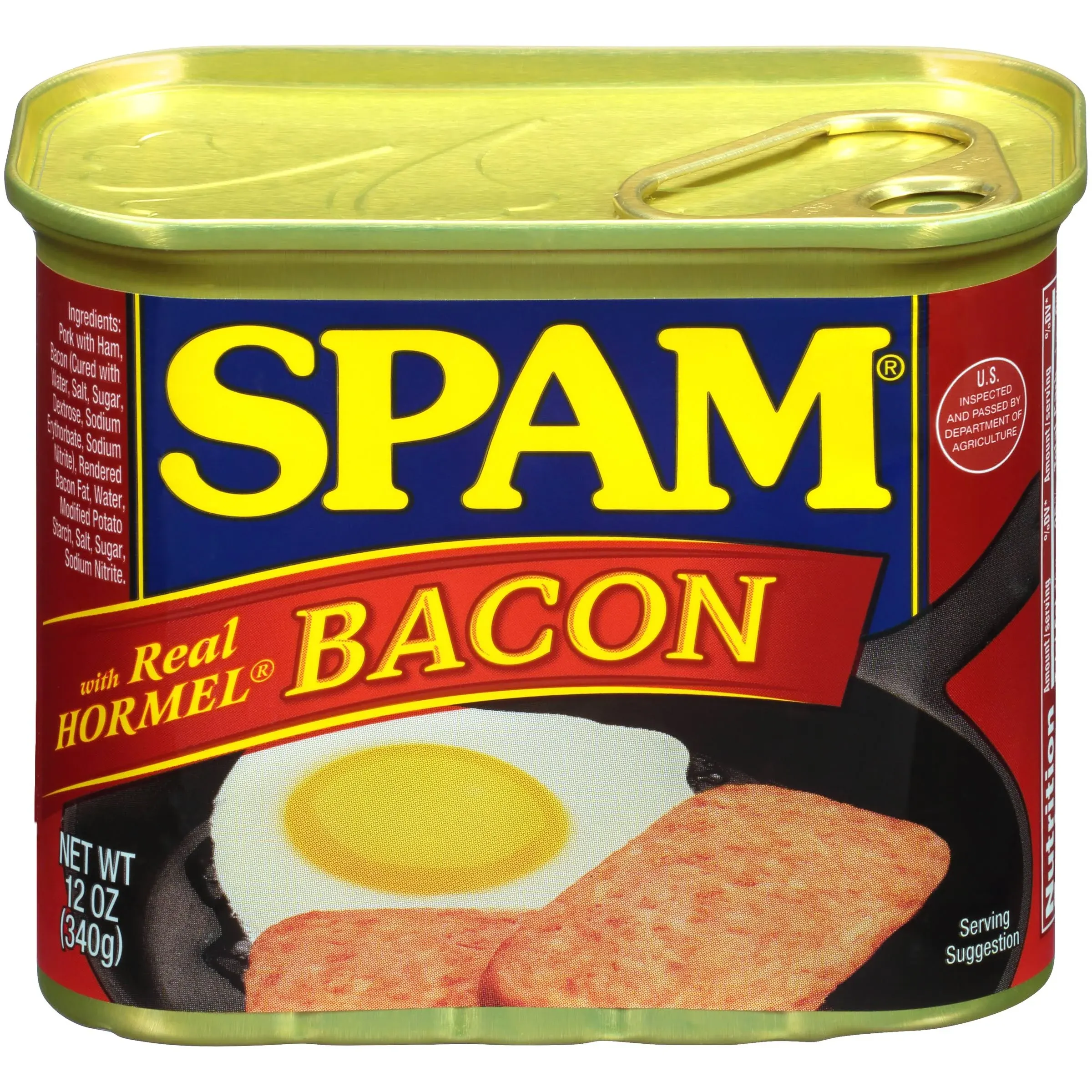 Spam Canned Meat, Bacon - 12 oz