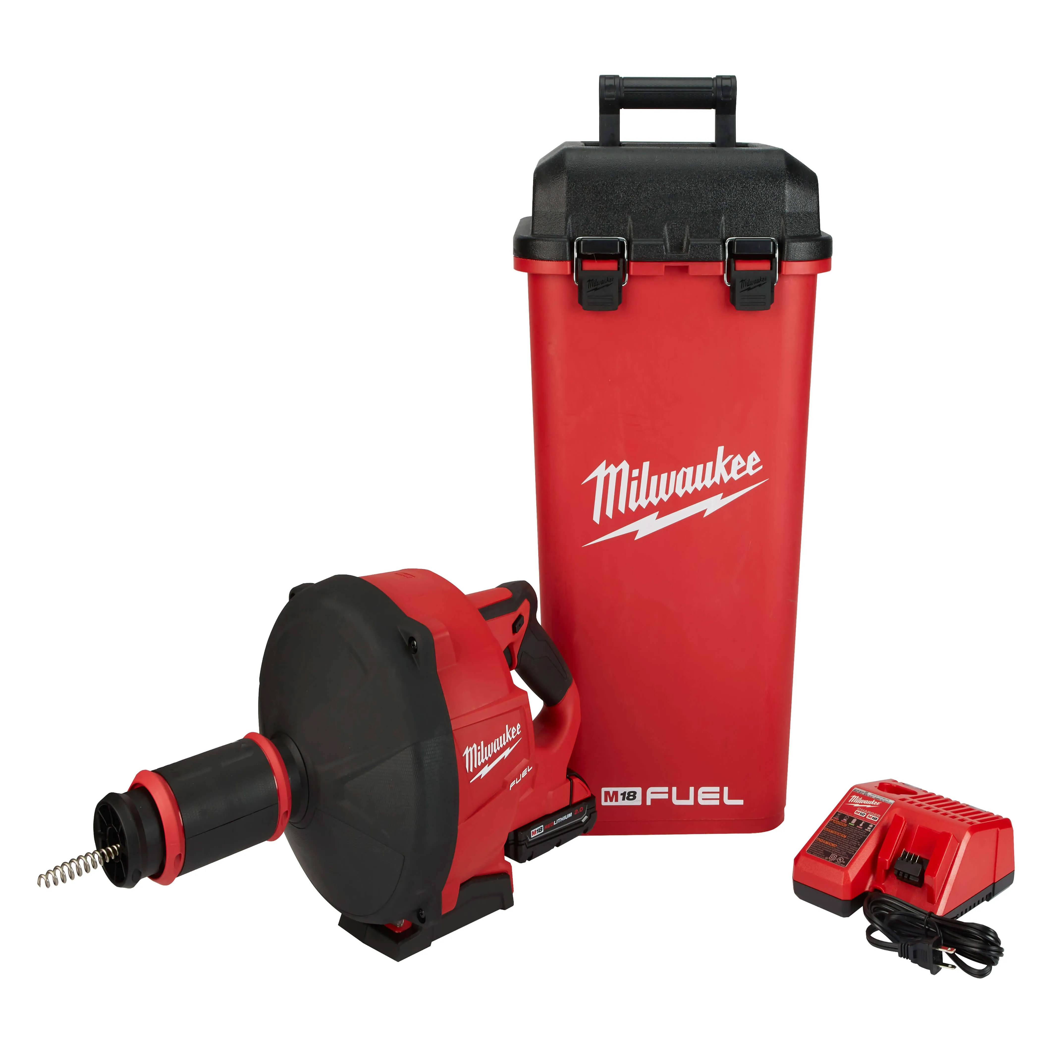 Milwaukee 2772A-21 M18 Fuel Drain Snake /w Cable Drive Kit