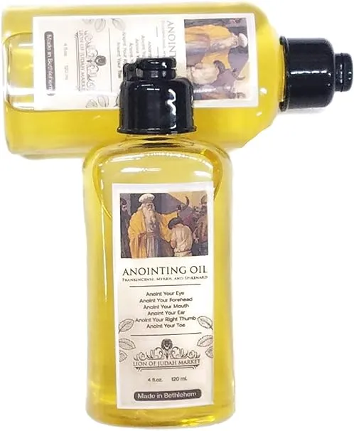 Swanson Christian Products Frankincense and Myrrh Anointing Oil 2 Oz 100% Pure Anointing Oil for Prayers by Oil of Joy