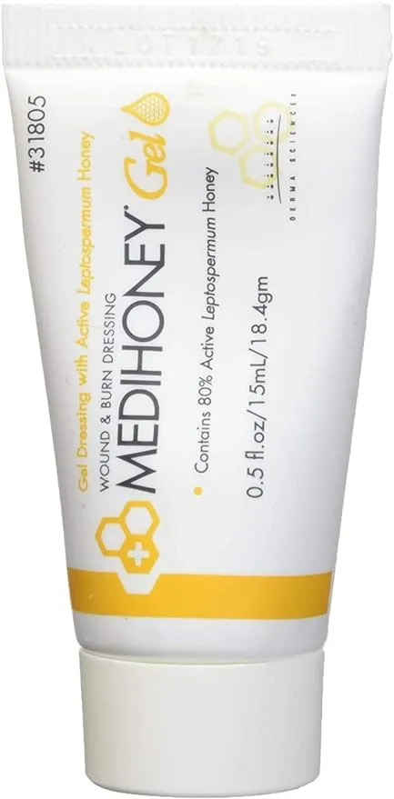 Improved Medihoney Gel Wound and & Burn Dressing from Derma Sciences, 0.5 oz,