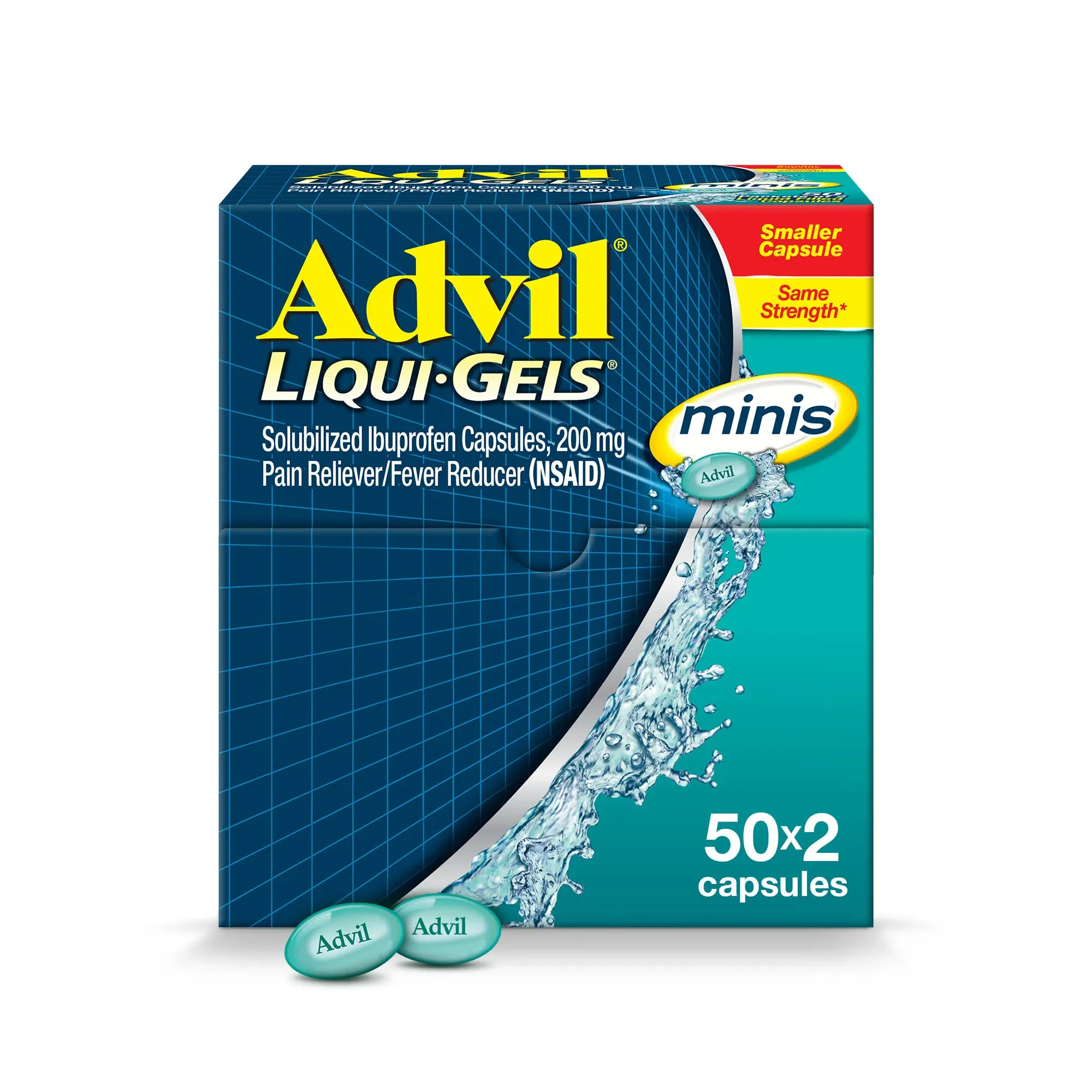 Advil Liqui-Gels Minis Pain Reliever Fever Reducer