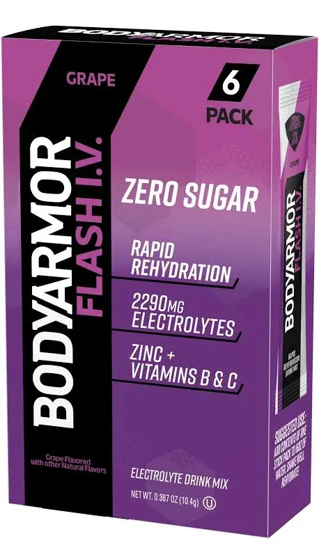 Bodyarmor Flash I.v. Electrolyte Powder Sticks