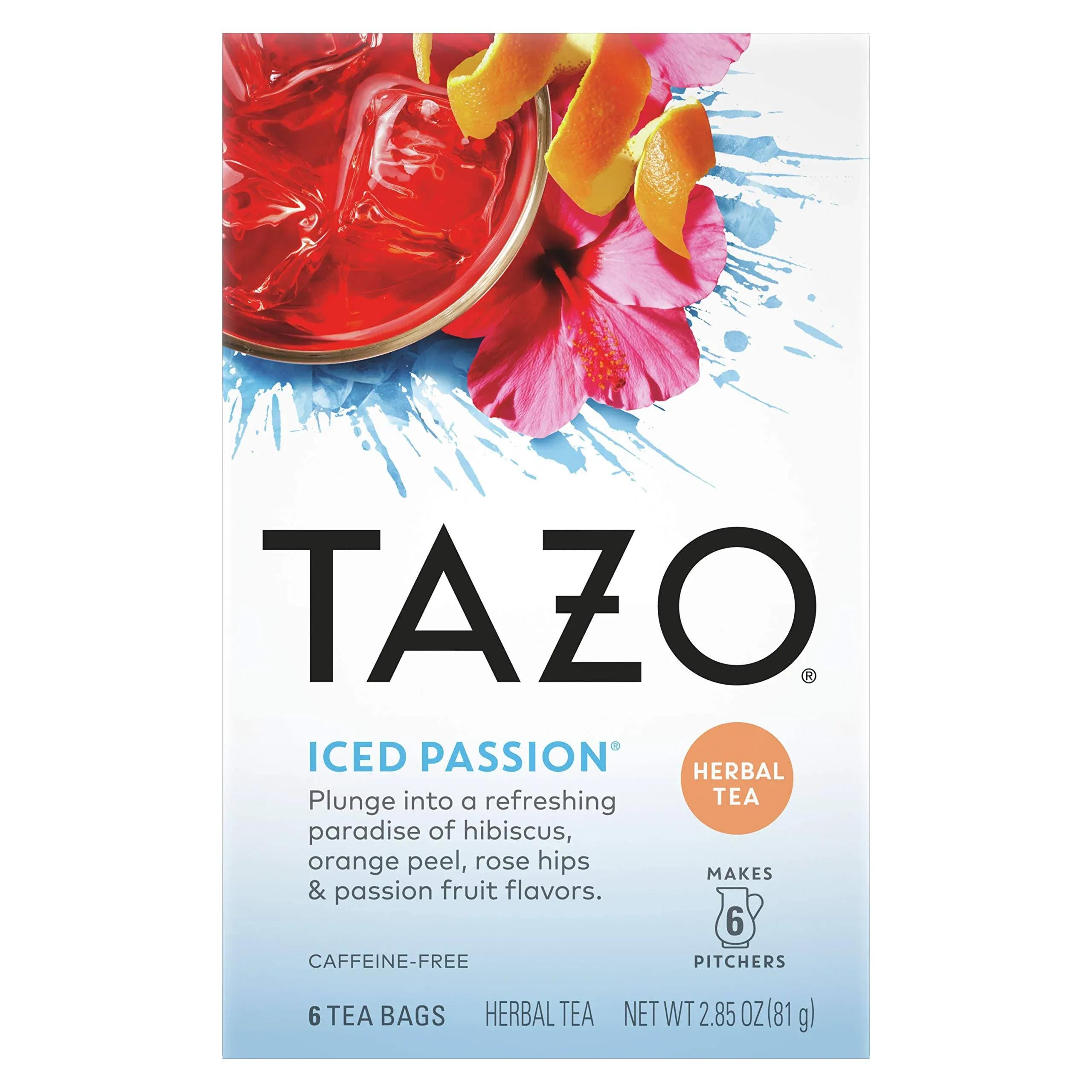 Tazo Tea Iced Passion Herbal | 6 Bags