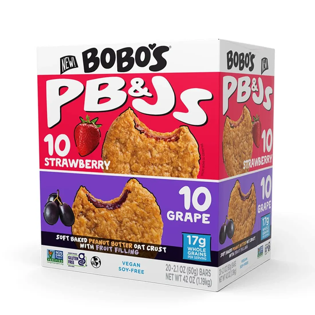 Bobo's PB & JS Oat Bar Variety Pack - 2.1 oz