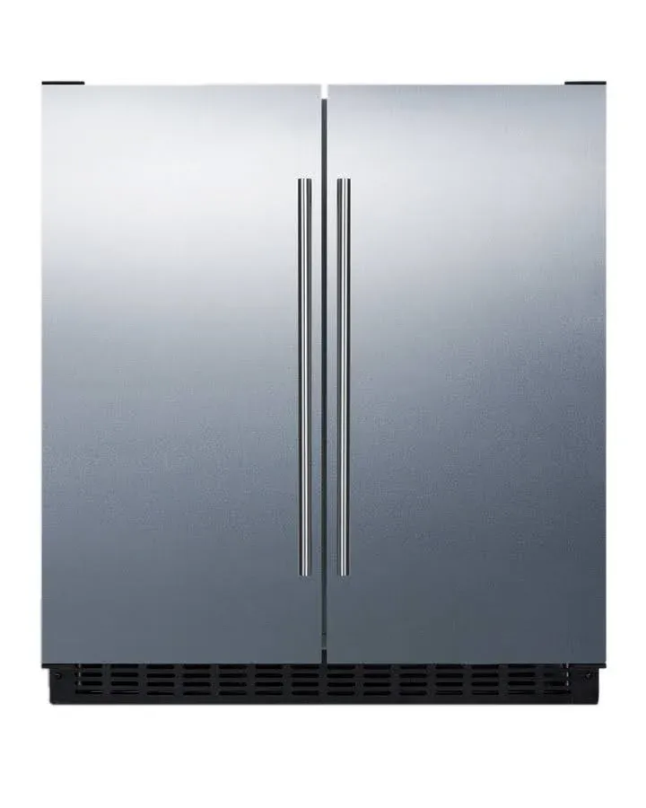 30" Wide Built-In Refrigerator-Freezer - Summit Appliance FFRF3075WSS