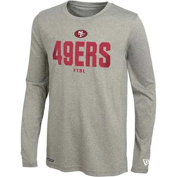 New Era NFL Football Men&#039;s San Francisco 49ers Grids Dri-Tek Long Sleeve Tee