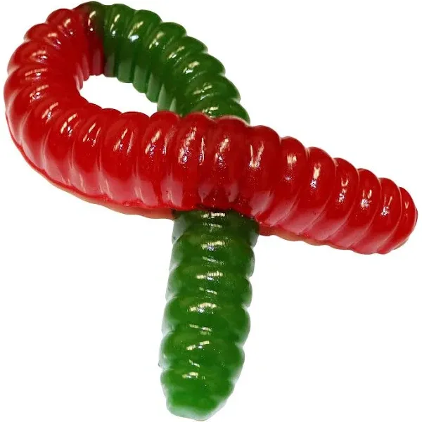 The Original World's Largest Gummy Worm - (Cherry/Green apple)