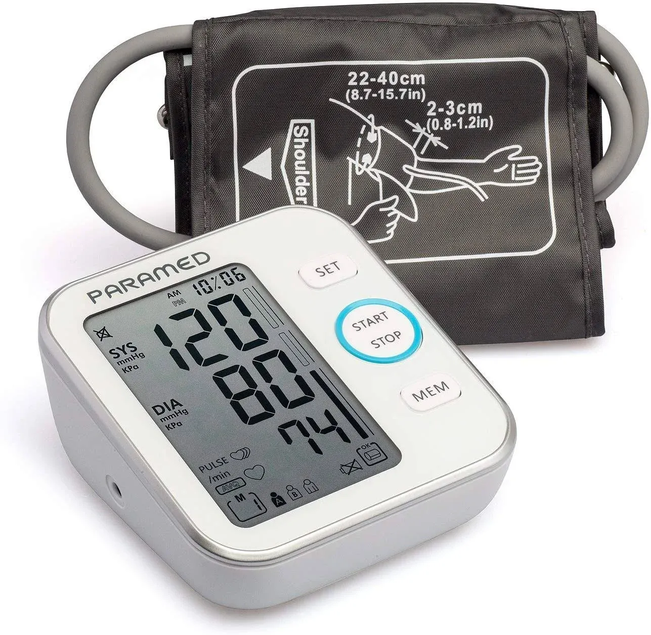 Paramed Blood Pressure Monitor - BP Machine - Automatic Upper Arm ...