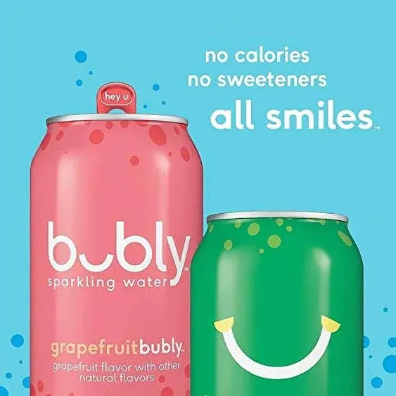 Bubly Sparkling Water Variety Pack (18 Pack) and LIFEWTR Purified Water (6 Pack)