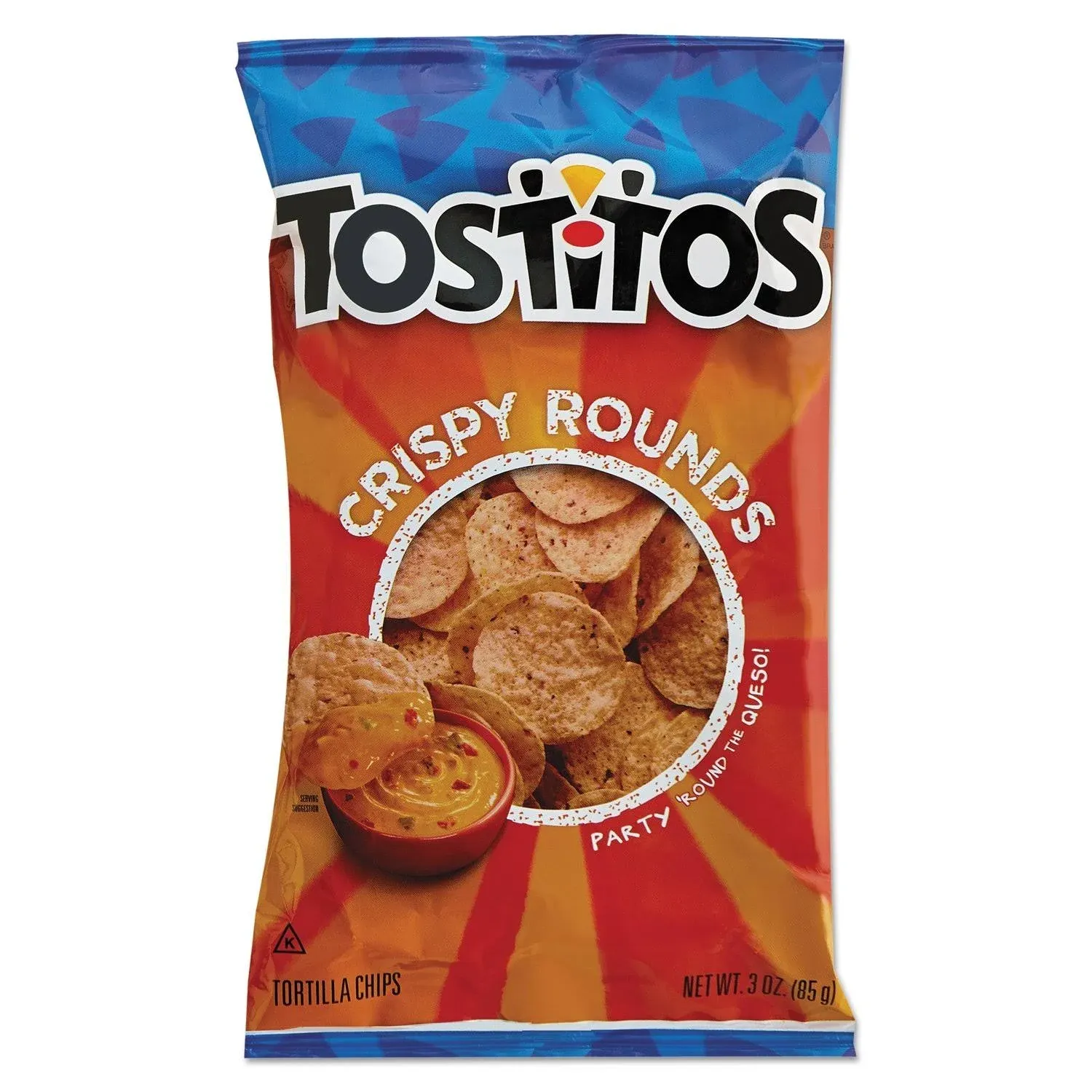 Tostitos Crispy Rounds Tortilla Chips - 28 pack, 3 oz each