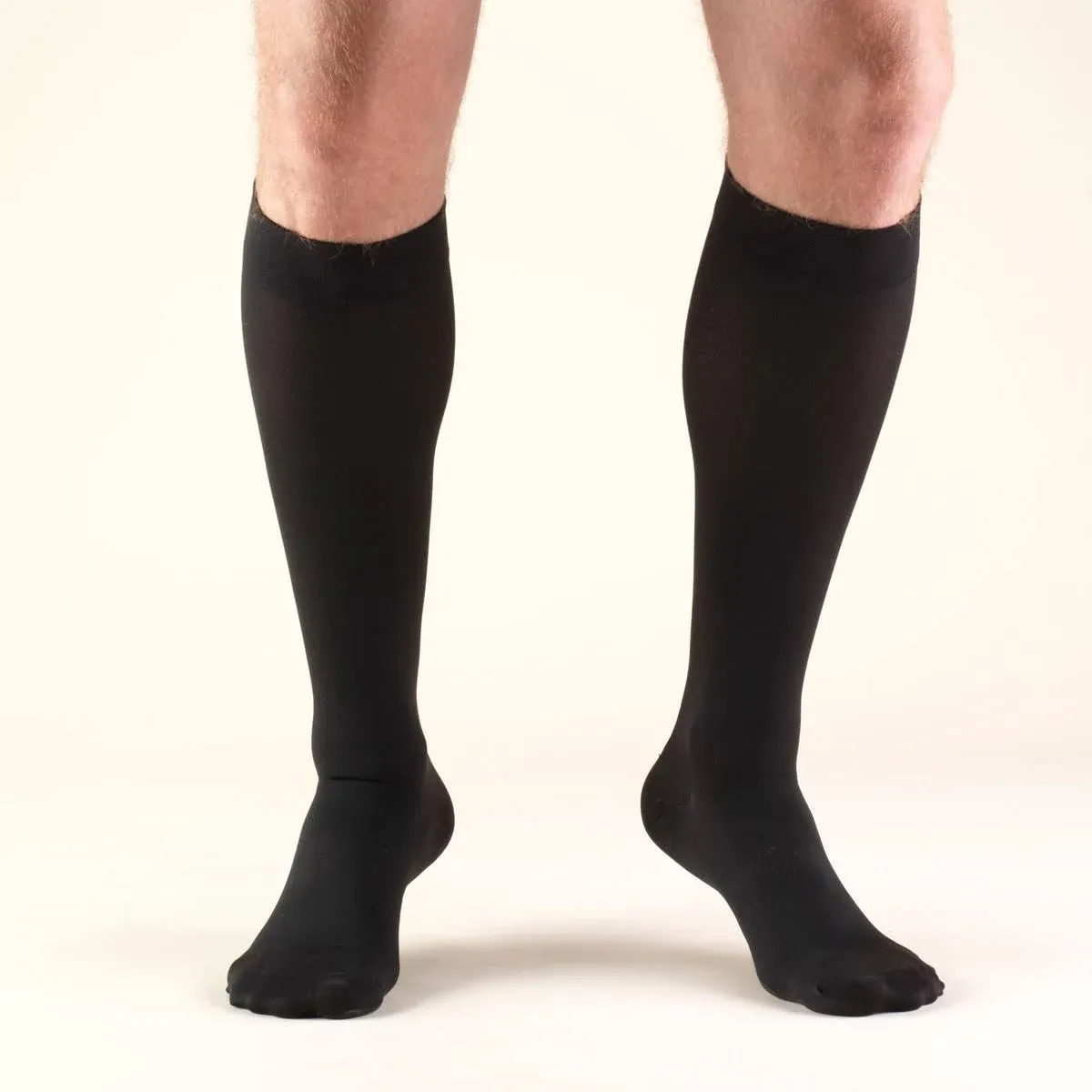 Truform Stockings, Knee High, Closed Toe: 30-40 mmHg, Black, Medium