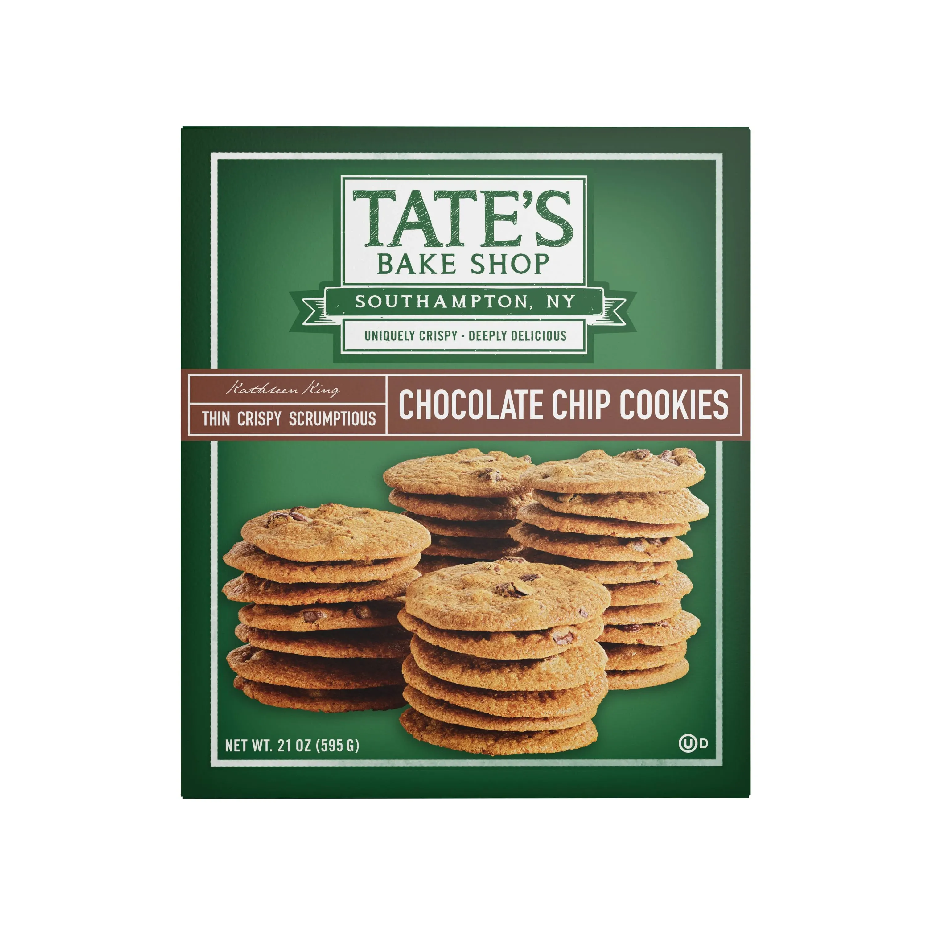 Tate's Bake Shop Chocolate Chip Cookies - 21 oz box