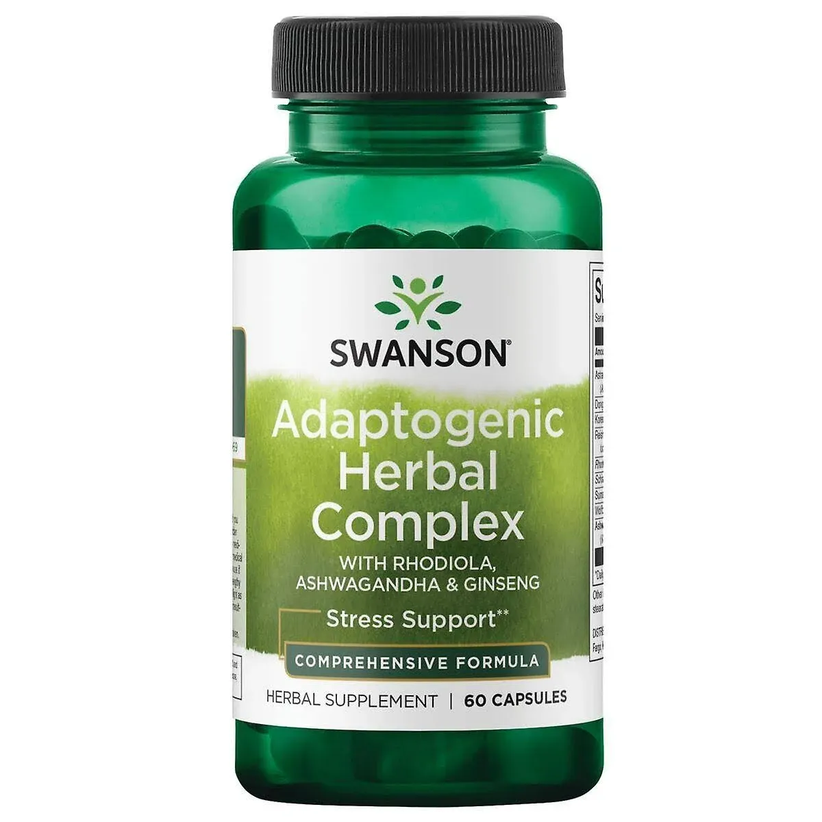 Swanson Rhodiola Ashwagandha Ginseng Complex 60 cápsulas