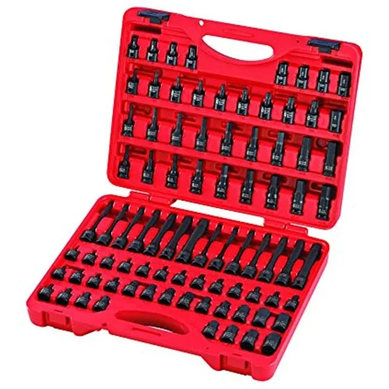 84 Pieces 3/8&#034; Dr. Master Hex Bit Impact Socket Set, CR-MO, SAE/Metric,NEW