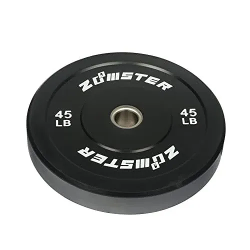 Zoomster Bumper Plate Olympic Weight Plate Bumper Weight Plate with Steel Insert Strength Training Weight Lifting Plate