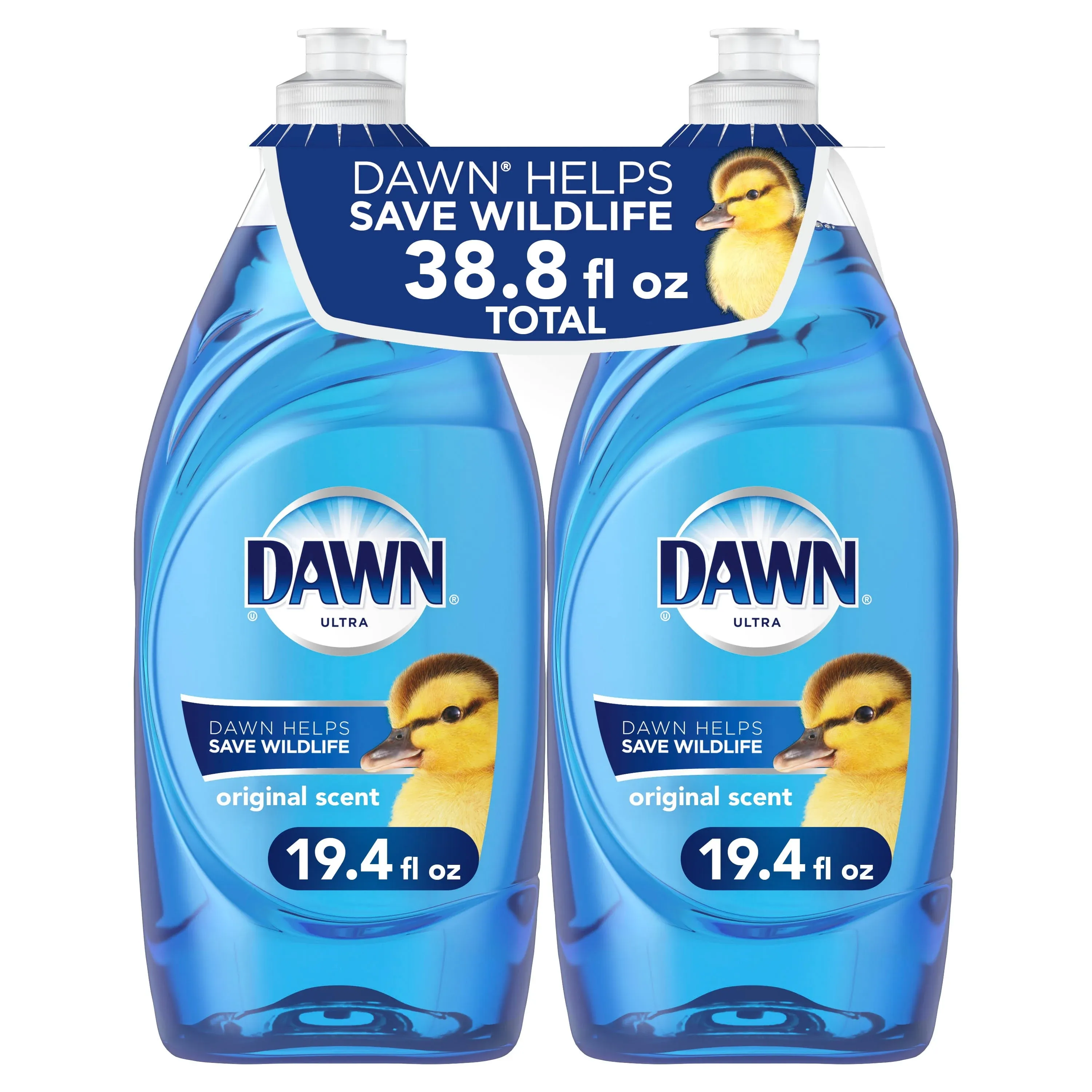 Dawn Ultra Dishwashing Liquid Dish Soap, Original Scent, 19.4 Fl Oz (Pack of 2)