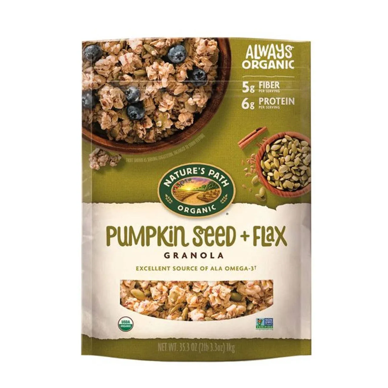 Nature's Path Organic FlaxPlus Granola, Pumpkin - 35.3 oz box