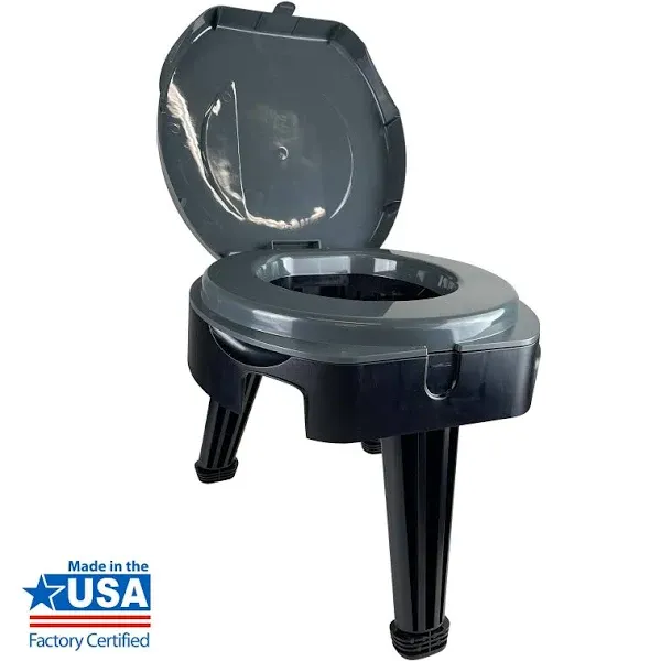 Ozark Trail Portable 14.5in Folding Camp Toilet,gal Capacity.