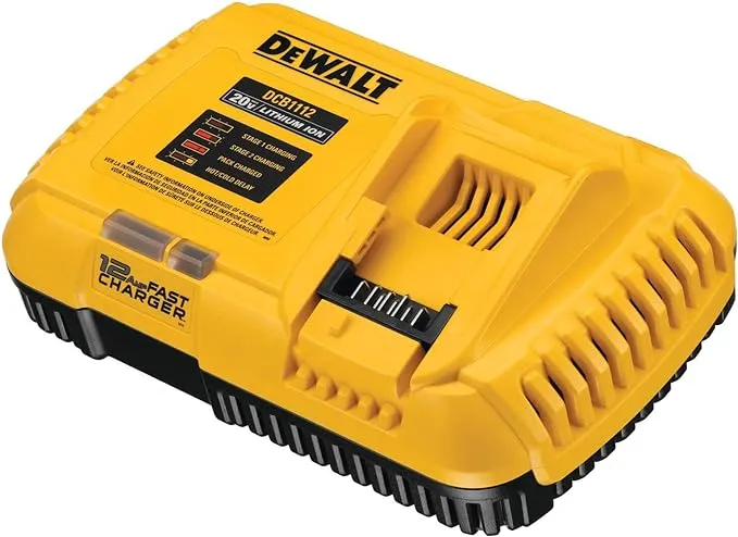 DEWALT Battery Charger, 20V + Flexvolt Fast Charger (DCB1112)