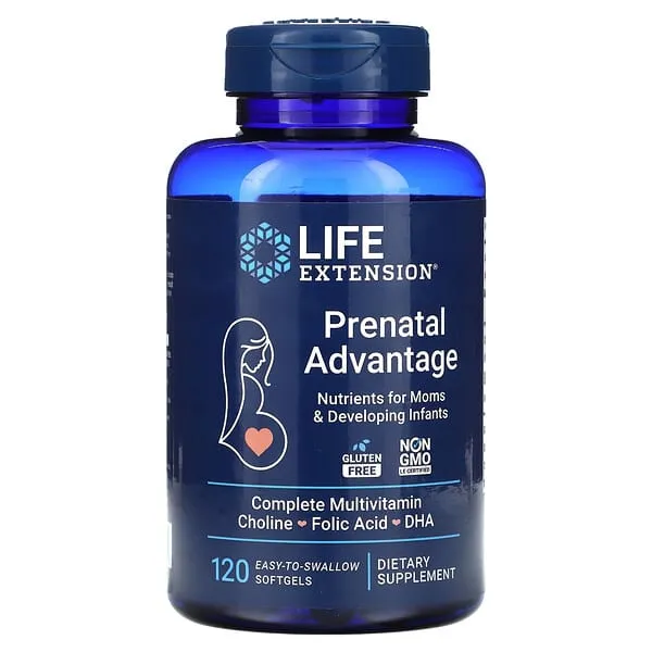 Life Extension, Prenatal Advantage, 120 Easy-To-Swallow Softgels