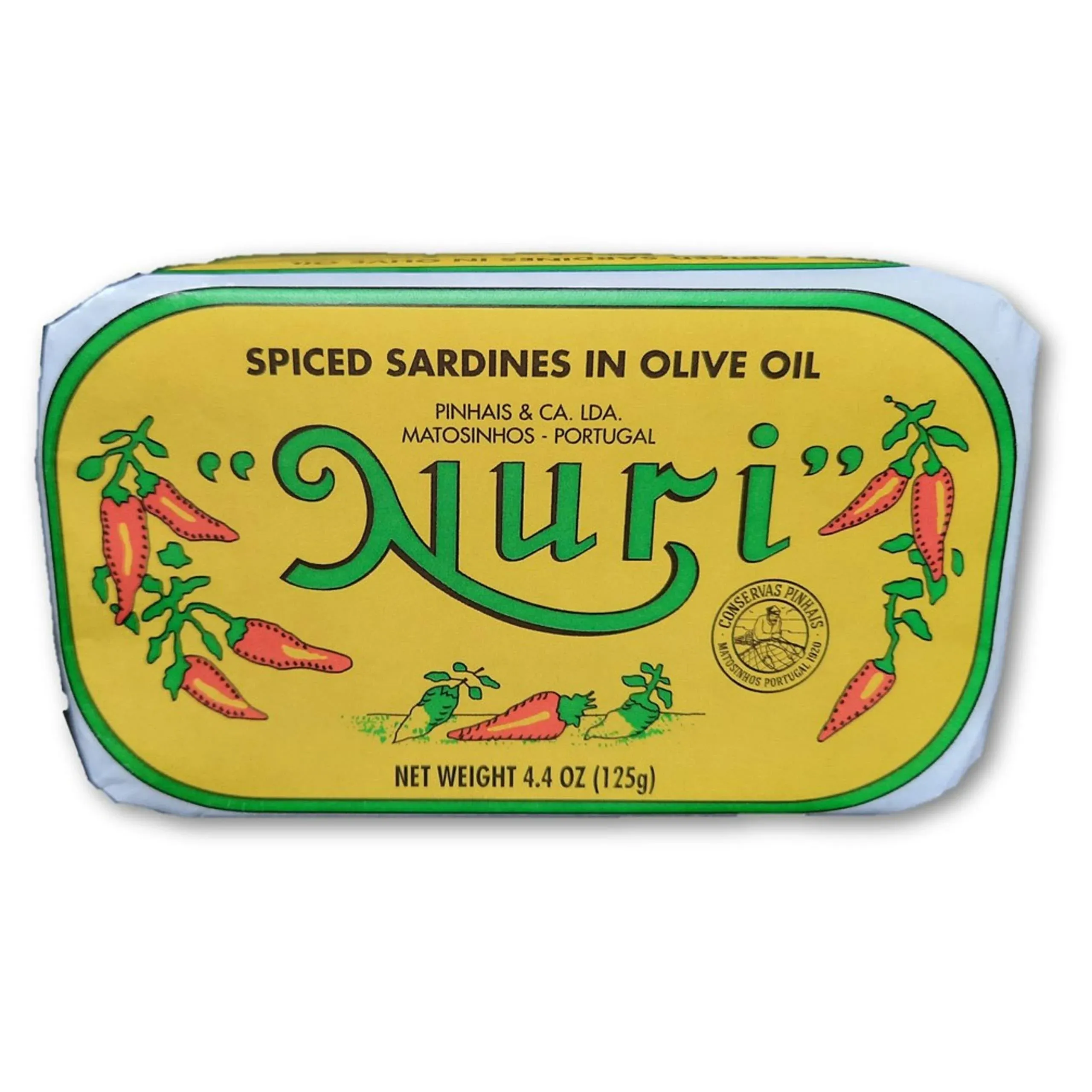 NURI Portuguese Sardines in Spiced Olive Oil - 8 Pack - (4.4 oz cans)