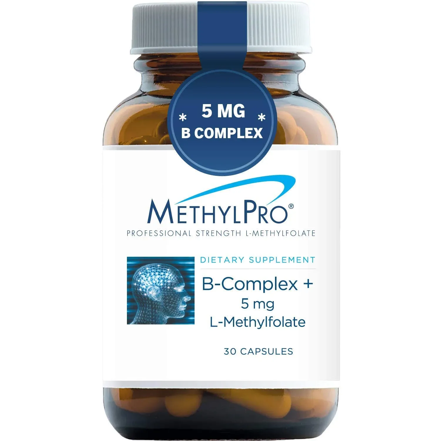 MethylPro - B-Complex + 5 mg L-Methylfolate - 30 Capsules