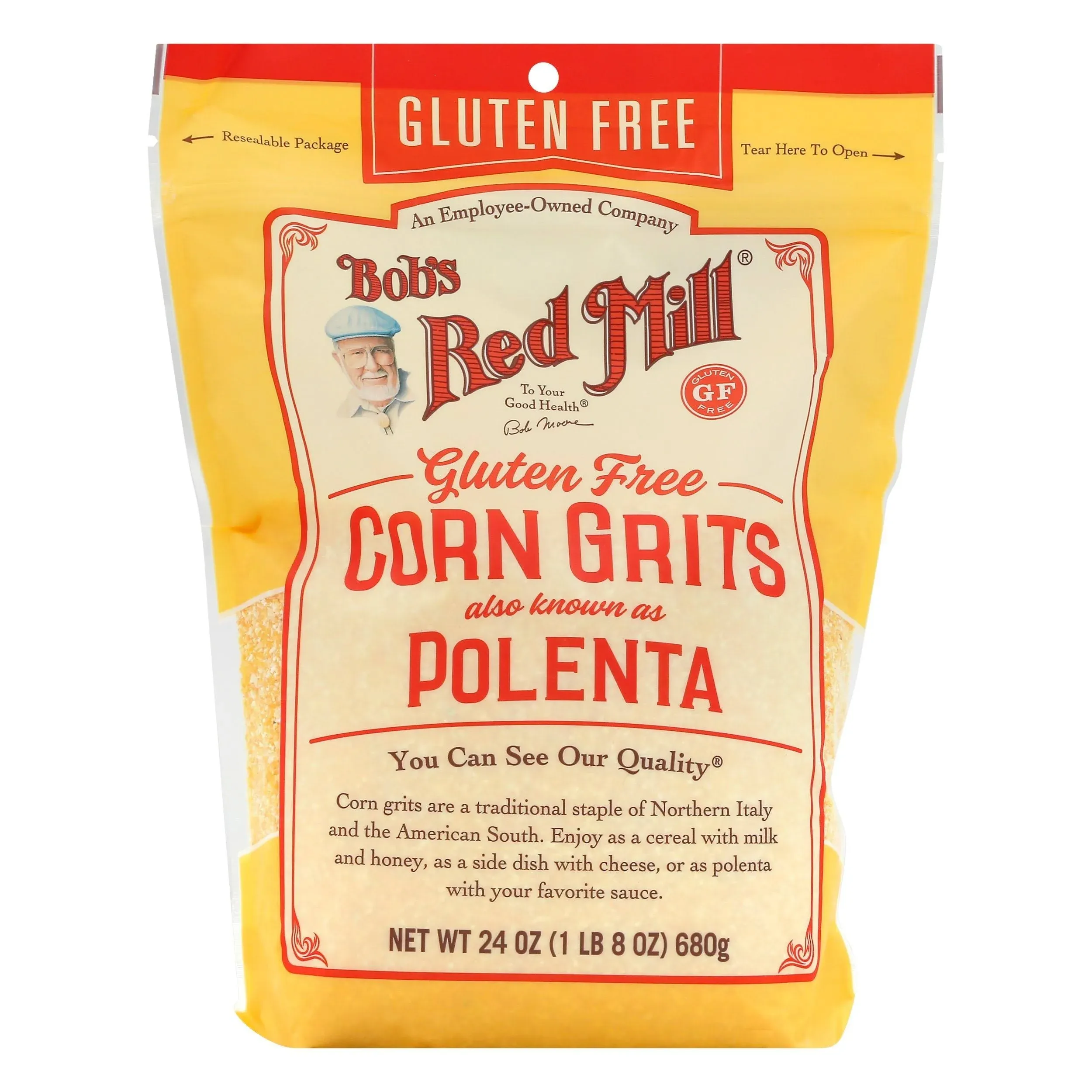 Bobs Red Mill Corn Grits, Gluten Free - 24 oz