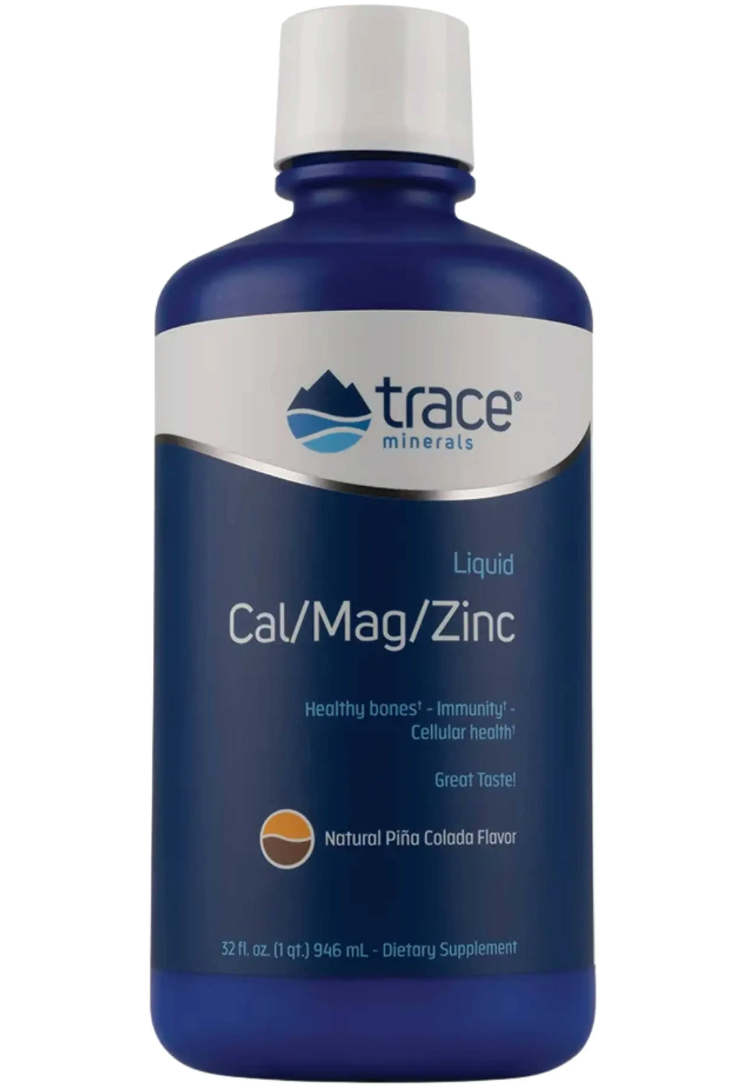 Trace Minerals Research - Liquid Cal/Mag/Zinc Pina Colada - 32 fl. oz.