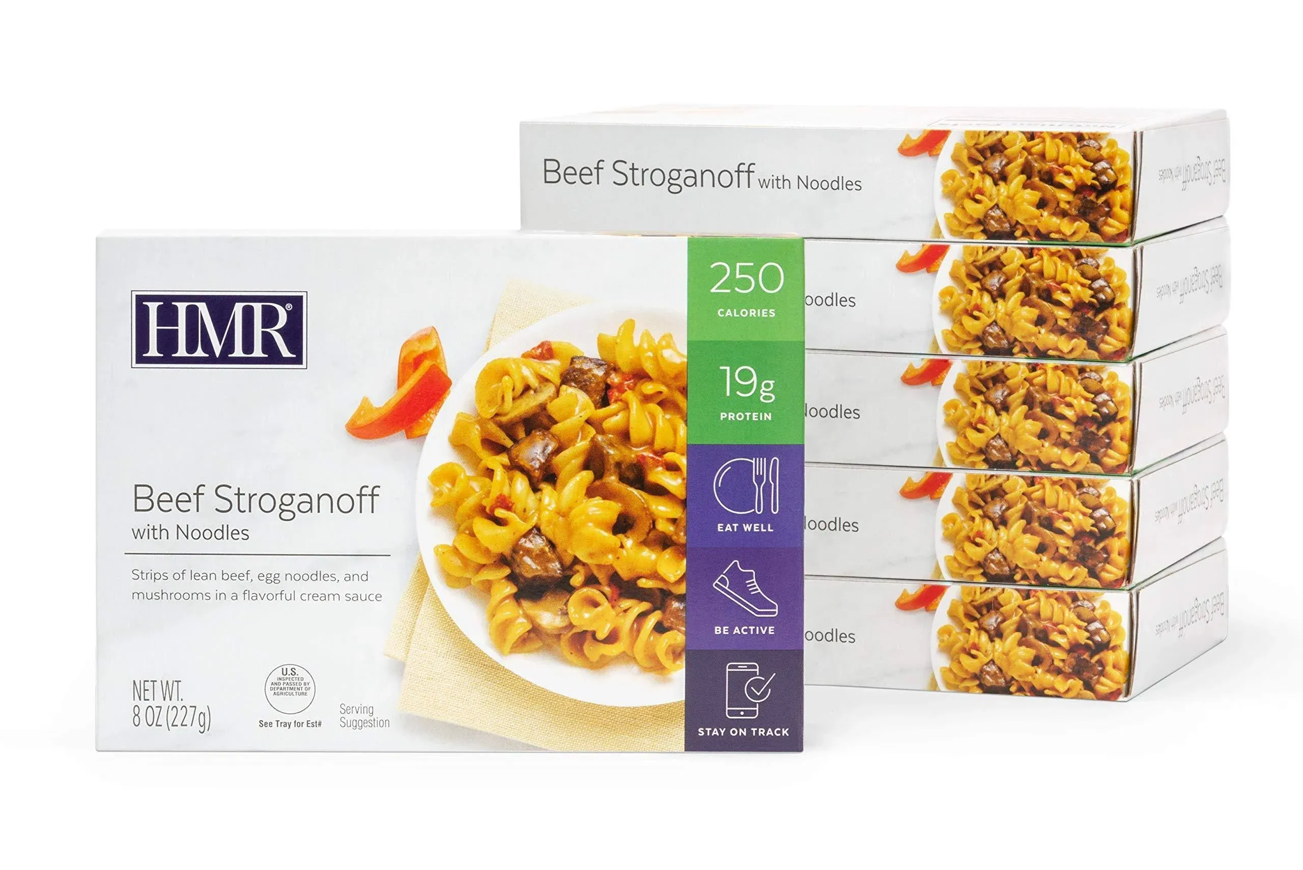 HMR Beef Stroganoff with Noodles Entrée | Pre-packaged Lunch or Dinner to Sup...