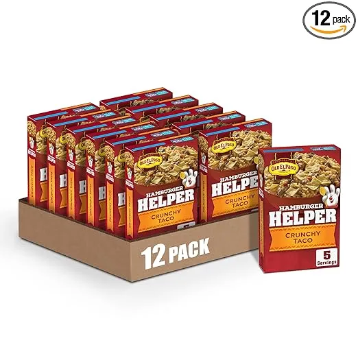 Hamburger Helper Crunchy Taco, 7.6 Ounces, 12 per Case